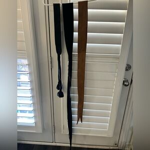 Black Cotton Obi Waist Sash Belt (1)